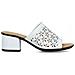 White Casual Open Mules Ciabatte Pelle Scarpe Donna Bianco Eu 38, 64681-80 - Foto miniatura 2