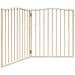 Cancello per Cani Pieghevole 2 Pannelli 160 cm Legno di Pioppo - Foto miniatura 1