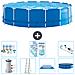 Piscina Fuori Terra - In Giro - 457x457x122 Cm - Blu - Include Accessori Coordinati Cb45 - Foto miniatura 1