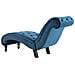 Lusso Casadino -  Sedia A Sdraio Blu In Velluto - Foto miniatura 4