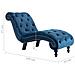 Lusso Casadino -  Sedia A Sdraio Blu In Velluto - Foto miniatura 7