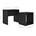 Set Tavolini Da Salotto Nero 48x30x45 Cm In Legno Multistrato - Foto miniatura 5