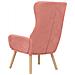 Sedia Relax Rosa In Velluto - Foto miniatura 4