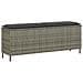 Panca da Giardino con Cuscino Grigio 110x30x40,5 cm Polyrattan - Foto miniatura 1