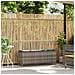 Panca da Giardino con Cuscino Grigio 110x30x40,5 cm Polyrattan - Foto miniatura 2