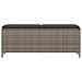 Panca da Giardino con Cuscino Grigio 110x30x40,5 cm Polyrattan - Foto miniatura 4