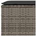 Panca da Giardino con Cuscino Grigio 110x30x40,5 cm Polyrattan - Foto miniatura 7