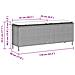 Panca da Giardino con Cuscino Grigio 110x30x40,5 cm Polyrattan - Foto miniatura 8