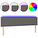 Testiera a LED Grigio 160x5x78/88 cm in Similpelle - Foto miniatura 1