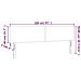 Testiera a LED Grigio 160x5x78/88 cm in Similpelle - Foto miniatura 6