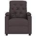 Poltrona Elettrica Reclinabile Marrone Scuro in Tessuto - Foto miniatura 4