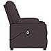 Poltrona Elettrica Reclinabile Marrone Scuro in Tessuto - Foto miniatura 5