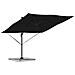 Ombrello a Sbalzo Roma Nero 286x285x265 cm Alluminio - Foto miniatura 3