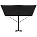 Ombrello a Sbalzo Roma Nero 286x285x265 cm Alluminio - Foto miniatura 5