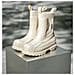 Stivali Da Pioggia Impermeabili Da Donna In Stile Britannico Compatibili Con Abbigliamento Casual, Con Tomaia In Pvc E Design Elastico Per Un Comfort Superiore White 40 - Foto miniatura 2