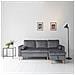 Jamesdivano Letto Angolare A 3 Posti In Velluto Grigio - Foto miniatura 3