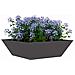 Vaso a Ciotola da Giardino 5 pcs Nero 50 x 50 x 15 cm Acciaio - Foto miniatura 3