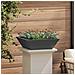 Vaso a Ciotola da Giardino 5 pcs Nero 50 x 50 x 15 cm Acciaio - Foto miniatura 4