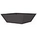 Vaso a Ciotola da Giardino 5 pcs Nero 50 x 50 x 15 cm Acciaio - Foto miniatura 7