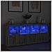 Credenza con Luci LED Grigio Sonoma 163x37x67 cm - Foto miniatura 4