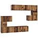 Set mobile TV 8 pcs Legno vecchio 80 x 30 x 30 cm - Foto miniatura 1