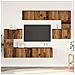 Set mobile TV 8 pcs Legno vecchio 80 x 30 x 30 cm - Foto miniatura 2