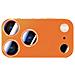 Protezione Obiettivo Fotocamera Opaca Arancione Compatibile Con Iphone 14 Pro Max/15 Pro Max/16 Pro Max - Vetro Temperato, Antigraffio - Foto miniatura 3