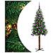 Albero di Natale snodato con 150 LED con supporto Verde 150 cm - Foto miniatura 1