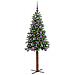 Albero di Natale snodato con 150 LED con supporto Verde 150 cm - Foto miniatura 3
