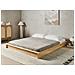 Letto Senza Testata Legno Antras 180 X 200 Cm Marrone Chiaro - Foto miniatura 1