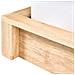 Letto Senza Testata Legno Antras 180 X 200 Cm Marrone Chiaro - Foto miniatura 8