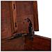 Tavolino Artigianale In Legno Blu 100x100x47h Cm - Foto miniatura 6