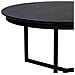 Tavolino, Piano In Legno Di Mango Nero E Gambe In Ferro 80x80x40h Cm - Foto miniatura 4