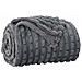 Coperte da Pile 6 pcs Grigio scuro 270 x 240 cm Panno - Foto miniatura 4