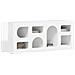 Mobile TV Bianco Lucido 100 x 35 x 40 cm Legno multistrato - Foto miniatura 3
