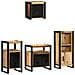 Set di mobili per il bagno 4 pcs Legno di mango massello - Foto miniatura 2