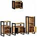 Set di mobili per il bagno 4 pcs Legno di mango massello - Foto miniatura 4