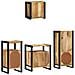 Set di mobili per il bagno 4 pcs Legno di mango massello - Foto miniatura 9