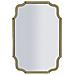 Specchio Da Parete Istanbul Sagomato Con Cornice Specchio Oro 54x84,5 Cm - Foto miniatura 1