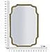 Specchio Da Parete Istanbul Sagomato Con Cornice Specchio Oro 54x84,5 Cm - Foto miniatura 7