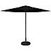 Ombrello da giardino 300 x 300 cm Poliestere Rettangolare Nero - Foto miniatura 1