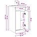 Mobile da bagno con lavabo Rovere Nero 42 x 40 x 84,5 cm - Foto miniatura 8