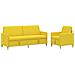 Set di Divani con Storage 2 pcs Giallo Chiaro Poliestere - Foto miniatura 1