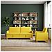 Set di Divani con Storage 2 pcs Giallo Chiaro Poliestere - Foto miniatura 3
