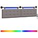Testiera sospesa Con luce LED Tortora Tessuto - Foto miniatura 1