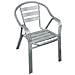 Poltrona Impilabile In Alluminio Con Doppio Tubo - Foto miniatura 1