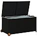 Contenitore da Giardino Nero 120x65x61 cm in Polyrattan - Foto miniatura 5