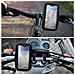 Supporto Impermeabile Per Bicicletta Con Copertura Per Smartphone Da 3,5'' A 6,9, Nero - Foto miniatura 7
