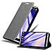Custodia Compatibile Con Lg V20 In Grigio Titanio - Coperchio Protettiva Con Chiusura Magnetica, Funzione Stand E Tasca Per Le Carte - Foto miniatura 1