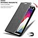 Custodia Compatibile Con Lg V20 In Grigio Titanio - Coperchio Protettiva Con Chiusura Magnetica, Funzione Stand E Tasca Per Le Carte - Foto miniatura 6